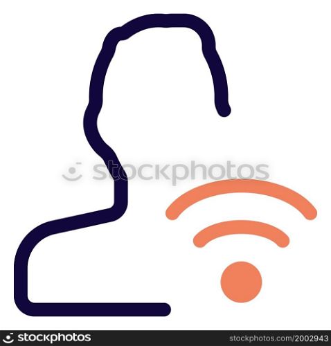 wireless internet router key shared with single user in a company