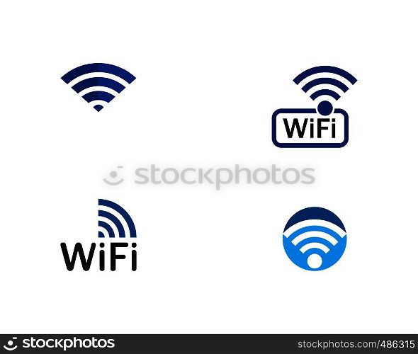 wireless Logo Template vcetor illustration