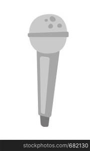 Wireless microphone vector cartoon illustration isolated on white background.. Wireless microphone vector cartoon illustration.