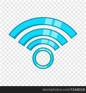 Wireless network symbol icon in cartoon style on a background for any web design . Wireless network symbol icon, cartoon style