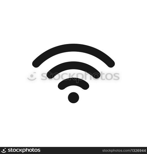 Wireless Network Symbol. WiFi icon. Wireless Internet sign isolated on white background. Vector EPS 10