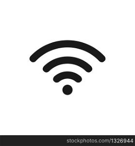Wireless Network Symbol. WiFi icon. Wireless Internet sign isolated on white background. Vector EPS 10