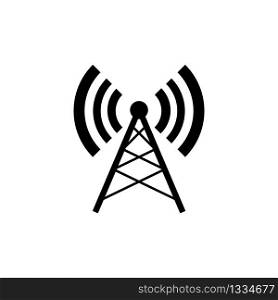 Wireless Radio Antenna Symbol isolated on white background. Vector EPS 10