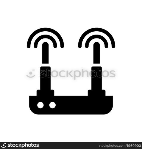 Wireless router solid icon
