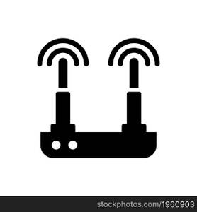 Wireless router solid icon