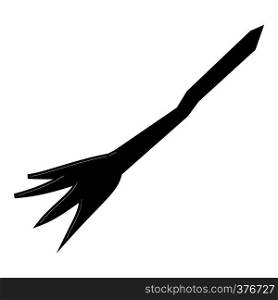 Witch broom icon. Simple illustration of witch broom vector icon for web. Witch broom icon, simple style