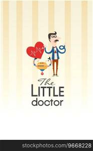With doctor and people Royalty Free Vector Image