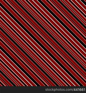 With Red, Black and White Diagonal Parallel Stripes. Stripe Seamless Vector Pattern. Illustration Abstract Background