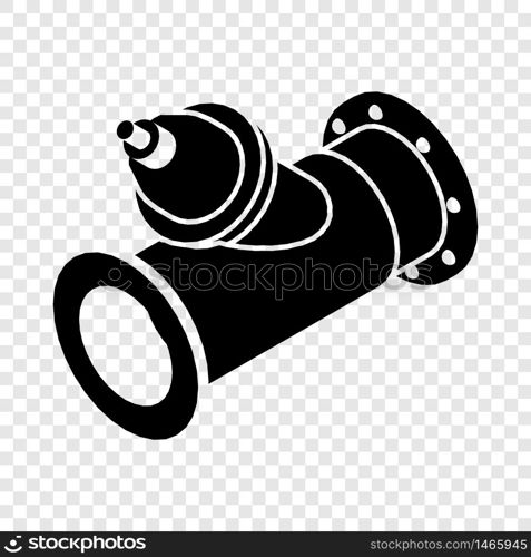 Without tap pipe icon. Simple illustration of without tap pipe vector icon for web. Without tap pipe icon, simple black style