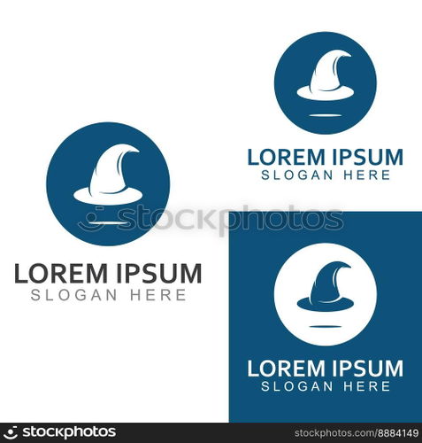 Wizard cap logo .By using vector design concept.