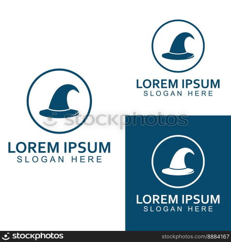 Wizard cap logo .By using vector design concept.