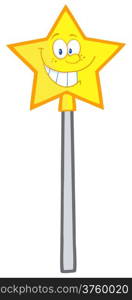 Wizard Magic Wand Cartoon Character