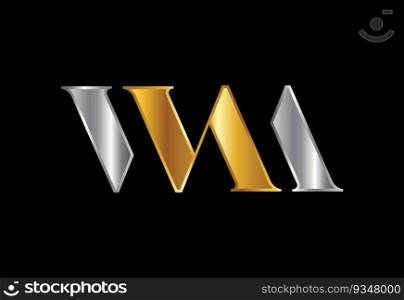 WM letter logo design, Creative Modern Letters Vector Icon Logo Illustration