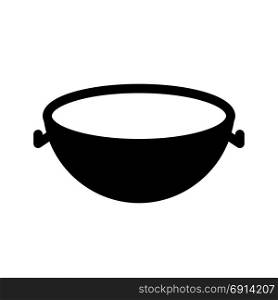 wok, icon on isolated background