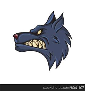 wolf animal cartoon mascot. wolf animal cartoon mascot theme vector art illustration