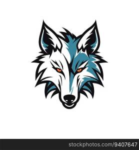 Wolf head mascot vector illustration