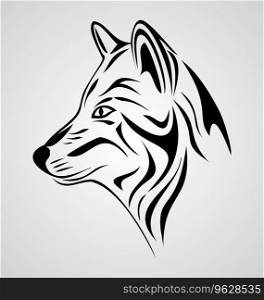 Wolf head Royalty Free Vector Image