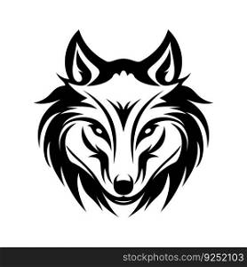 Wolf head simple icon. Vector Illustration. EPS10. Wolf head simple icon. Vector Illustration EPS10
