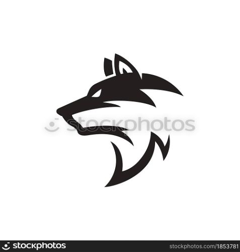 Wolf Head Template vector illustration design