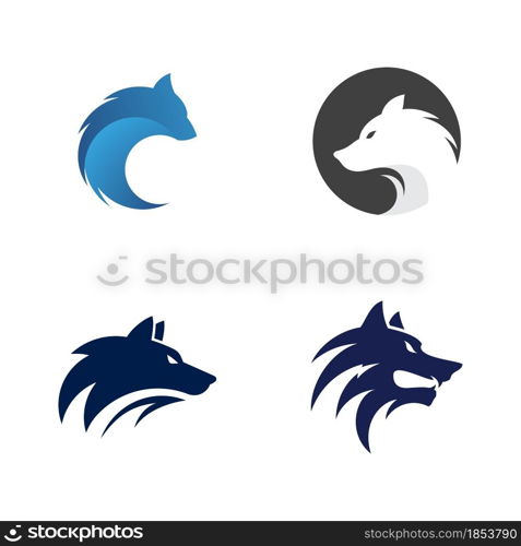 Wolf Head Template vector illustration design