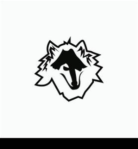 Wolf icon and symbol vector illustration