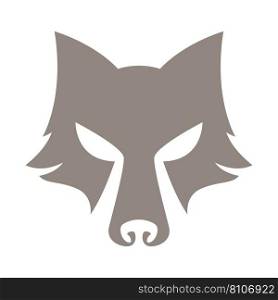 Wolf icon logo design illustration