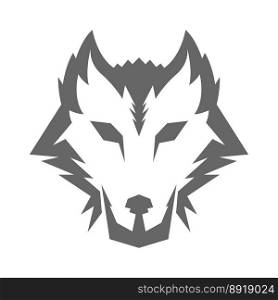 Wolf logo icon design illustration
