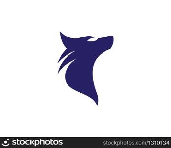 Wolf logo icon illustration design