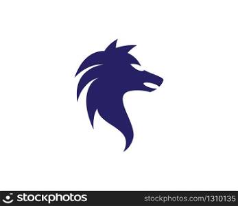 Wolf logo icon illustration design