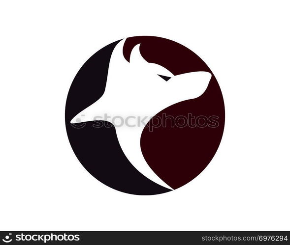 Wolf Logo Template vector icon illustration design