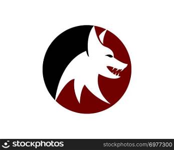 Wolf Logo Template vector icon illustration design