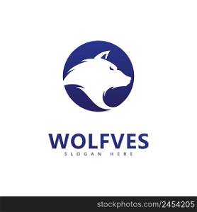 Wolf Logo Template vector illustration design