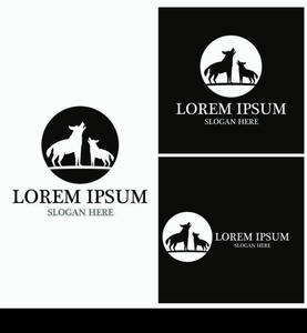 Wolf Logo Template vector illustration design