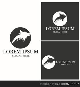 Wolf Logo Template vector illustration design