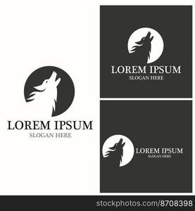 Wolf Logo Template vector illustration design