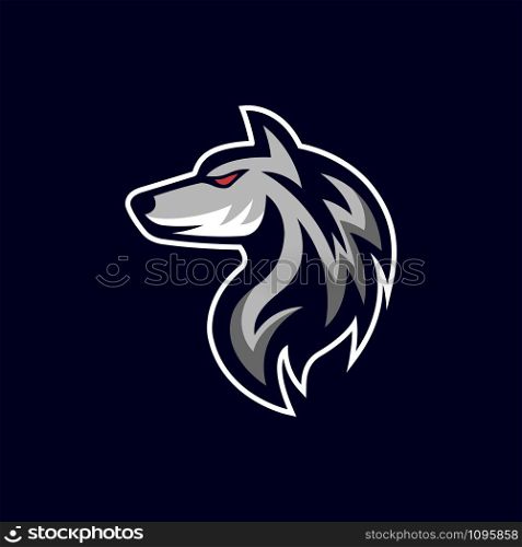 wolf logo vector design template