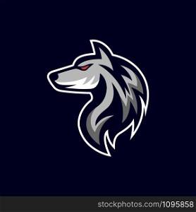 wolf logo vector design template