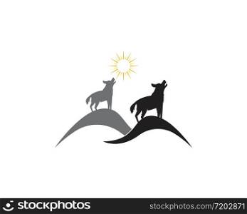 Wolf logo vector illustration