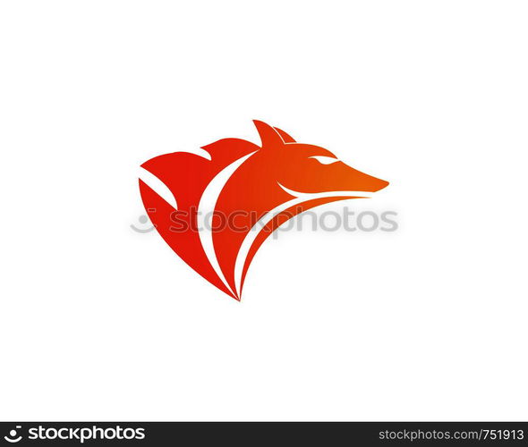 Wolf Logo vector Template