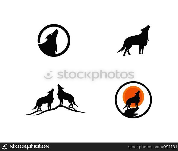 Wolf Logo vector Template