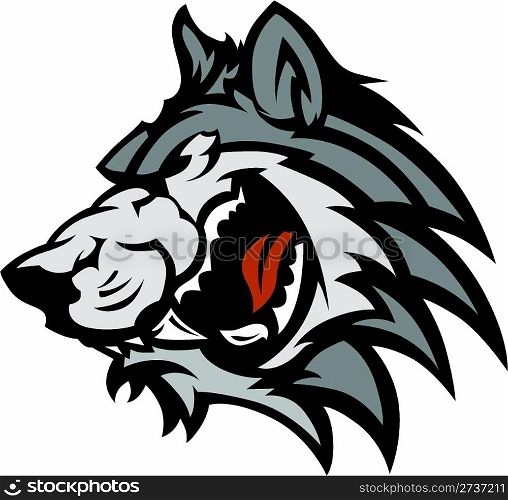 Wolf Mascot Vector Graphic