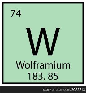 Wolframium sign. Chemical element. Mendeleev table. Square frame. Blue background. Vector illustration. Stock image. EPS 10.. Wolframium sign. Chemical element. Mendeleev table. Square frame. Blue background. Vector illustration. Stock image.