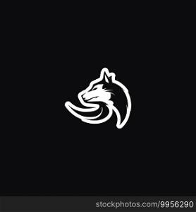 wolves logo, fox, wolf head, animal vetor and logo design wild  roar dog illustration, abstract for game logo symbol head animal