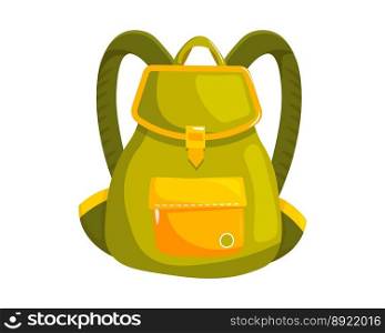Woman backpack bag vector image