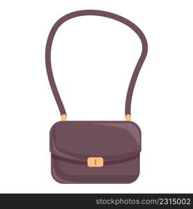 Woman bag icon cartoon vector. Fashion accessory. Female handbag. Woman bag icon cartoon vector. Fashion accessory