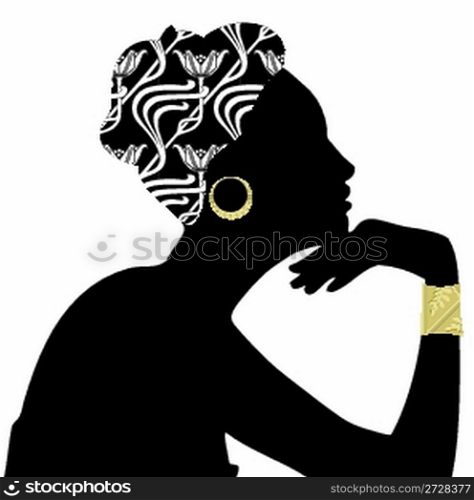woman beautiful portrait silhouette