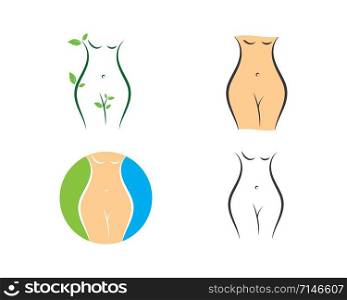 woman body vector illustration icon design template