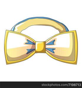 Woman bow tie icon. Cartoon of woman bow tie vector icon for web design isolated on white background. Woman bow tie icon, cartoon style