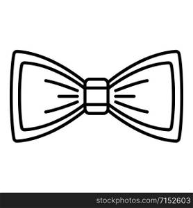 Woman bow tie icon. Outline woman bow tie vector icon for web design isolated on white background. Woman bow tie icon, outline style