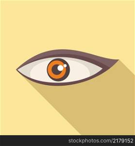 Woman eye icon flat vector. Sight view. Look vision. Woman eye icon flat vector. Sight view